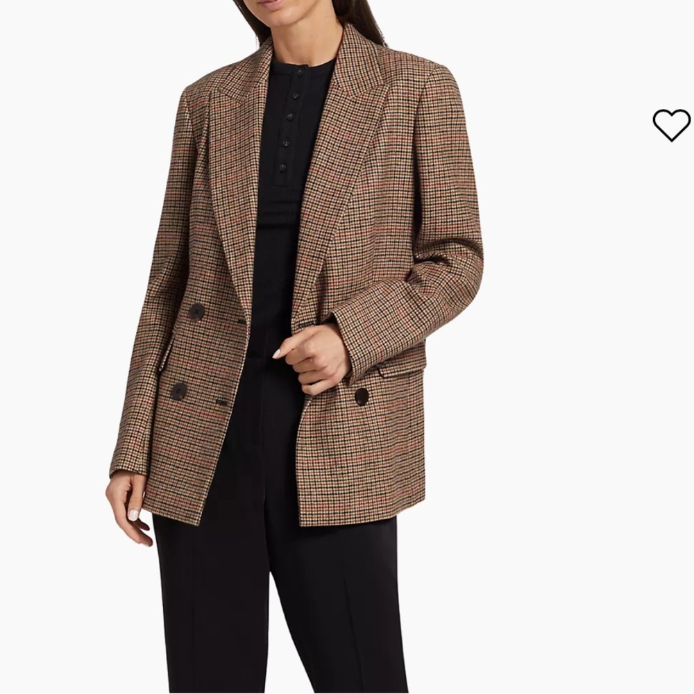 Elie Tahari Barnet Wool-Blend Plaid Blazer